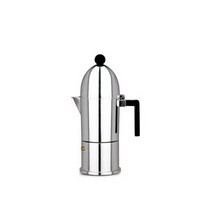 photo Alessi-La cupola Espressomaschine aus Aluminiumguss, schwarz, 6 Tassen 1